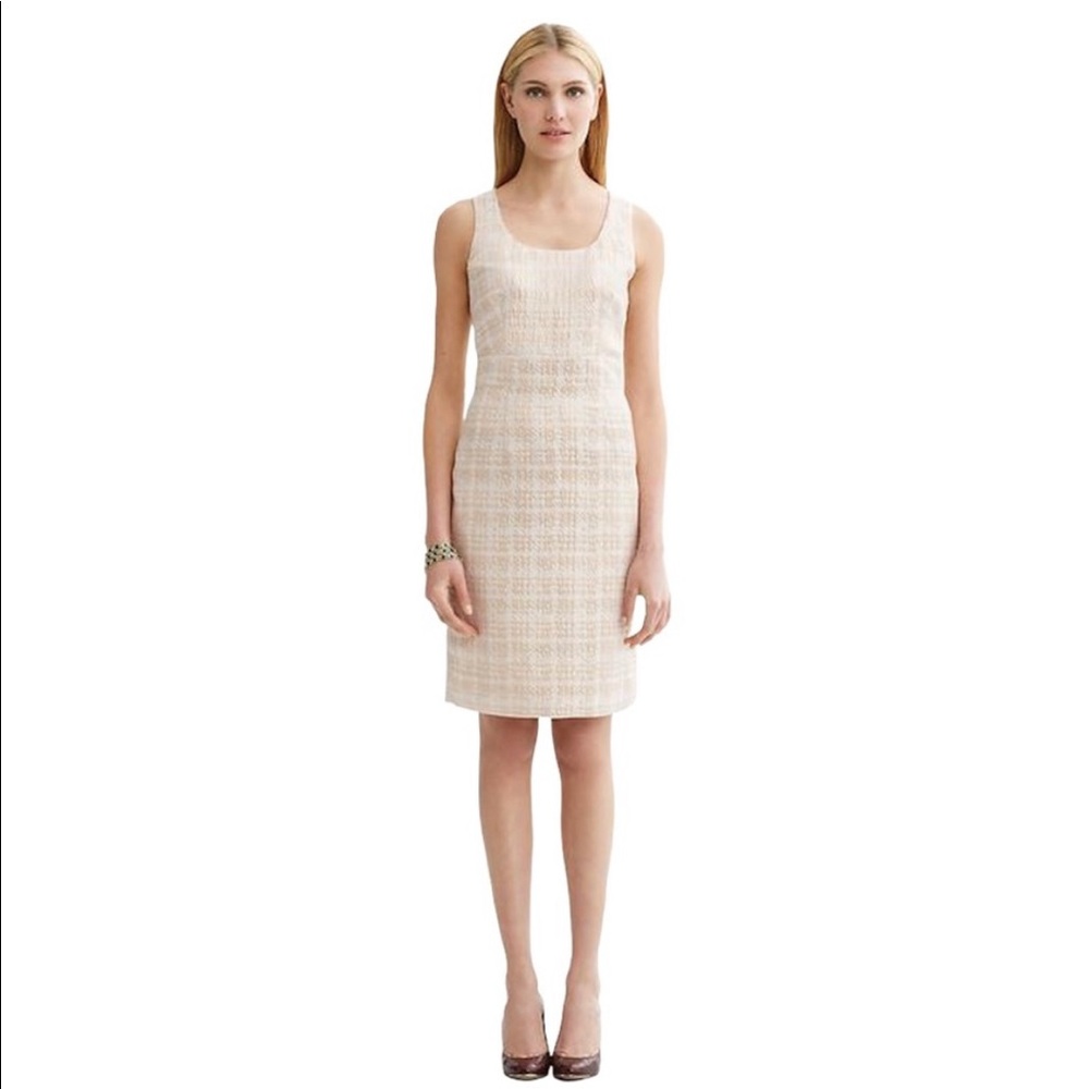 Banana Republic Gold Houndstooth Dress